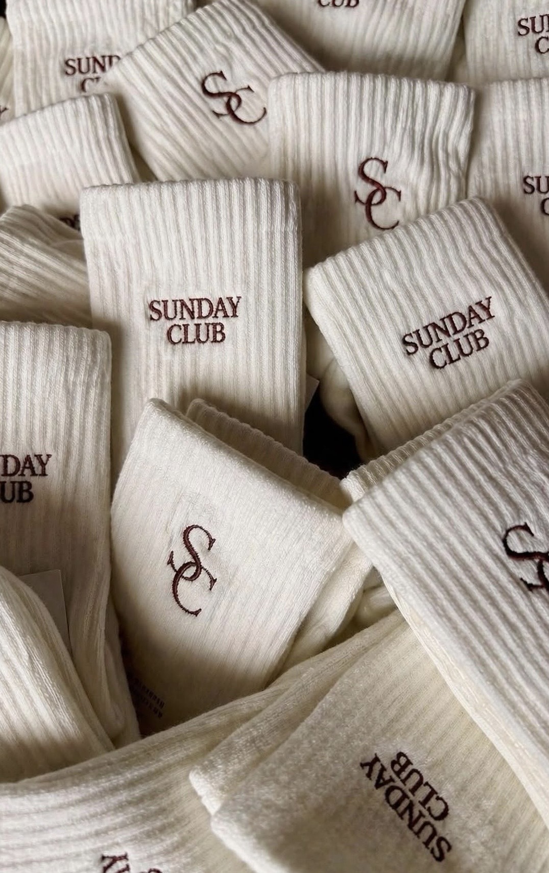 Sunday Club embroidered socks