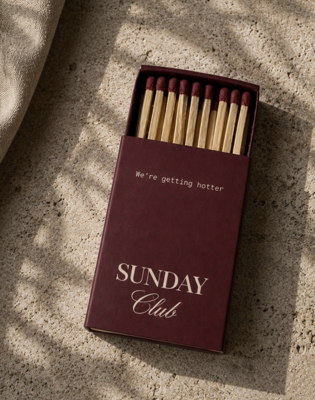 Sunday Club matches — we're getting hotter
